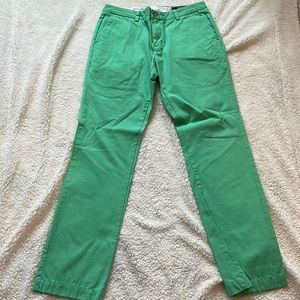 Men's Vineyard Vines Slim Fit Breaker Pant, Spring Green, 34x34, exc. cond